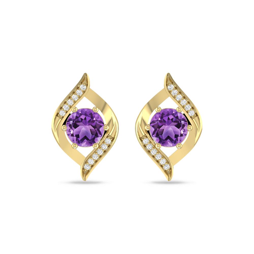 Yellow Gold - Amethyst