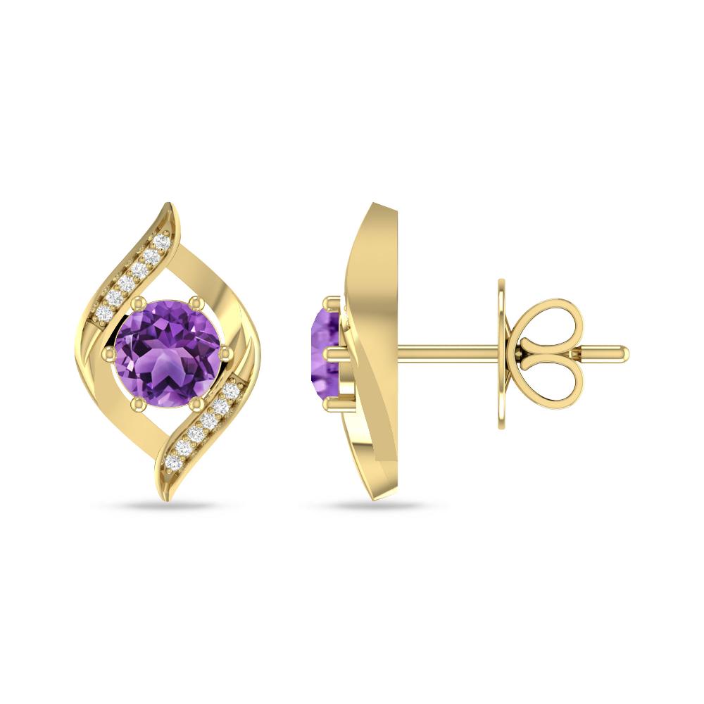 Yellow Gold - Amethyst