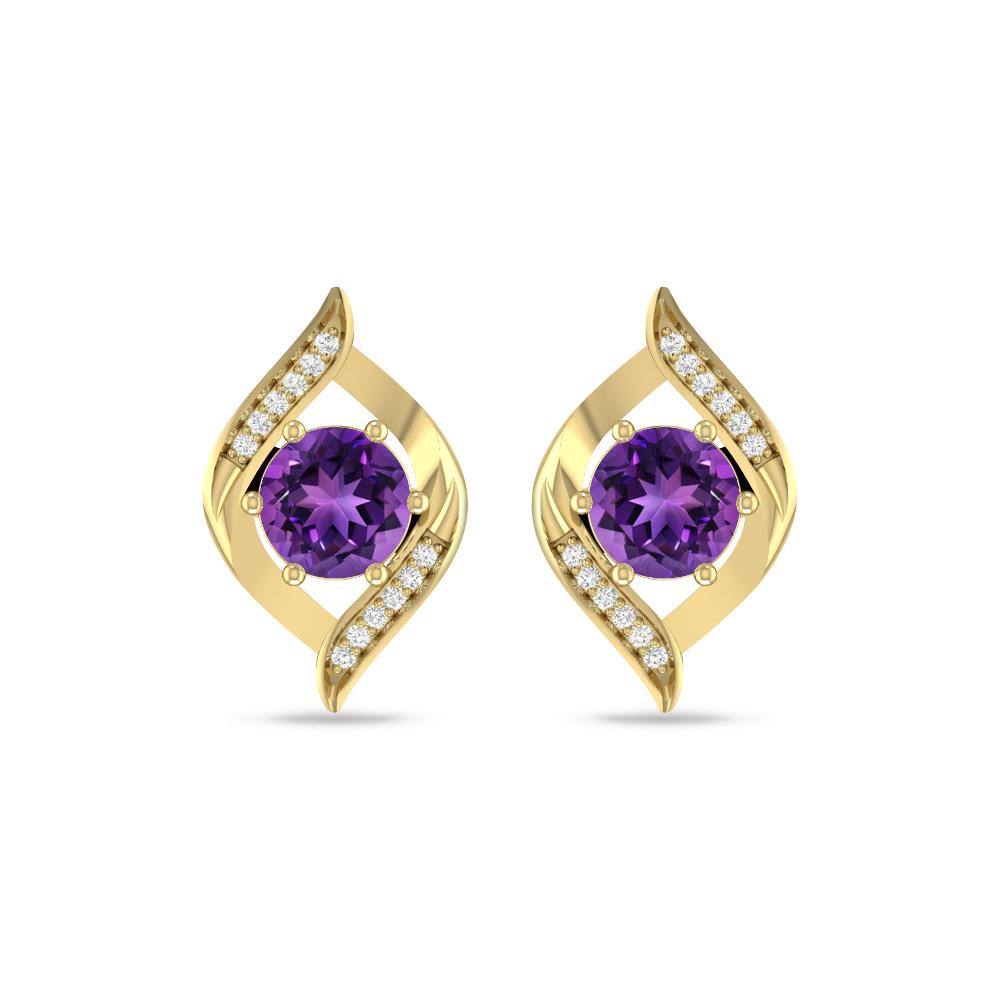 Yellow Gold - Amethyst