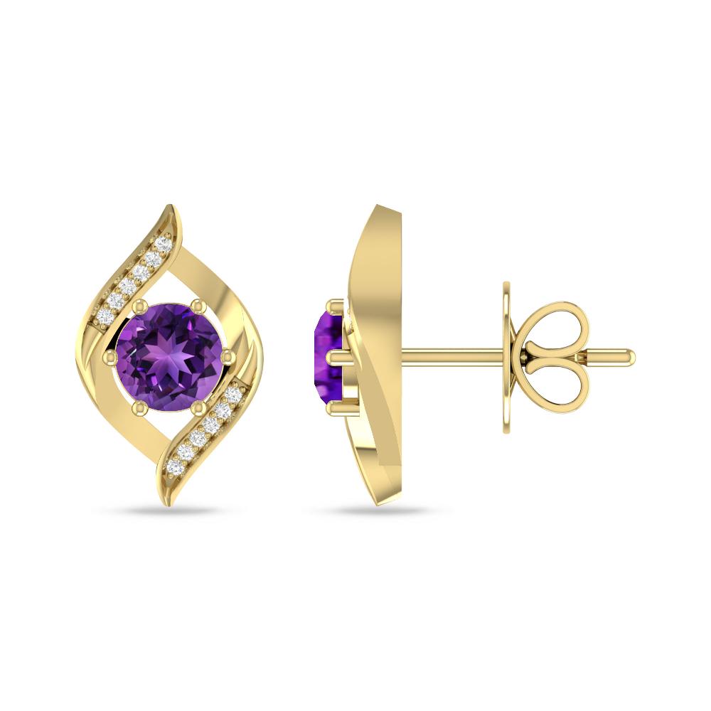 Yellow Gold - Amethyst