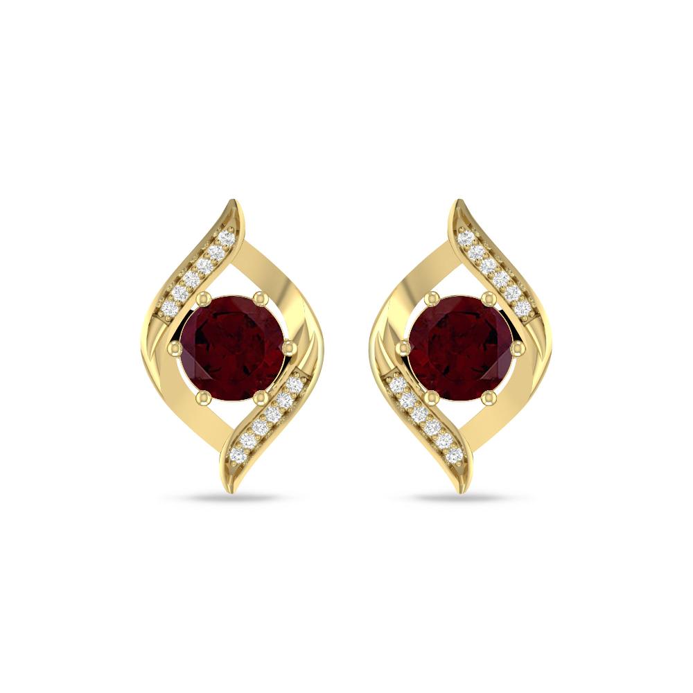Yellow Gold - Garnet