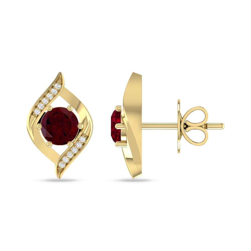 Yellow Gold - Garnet