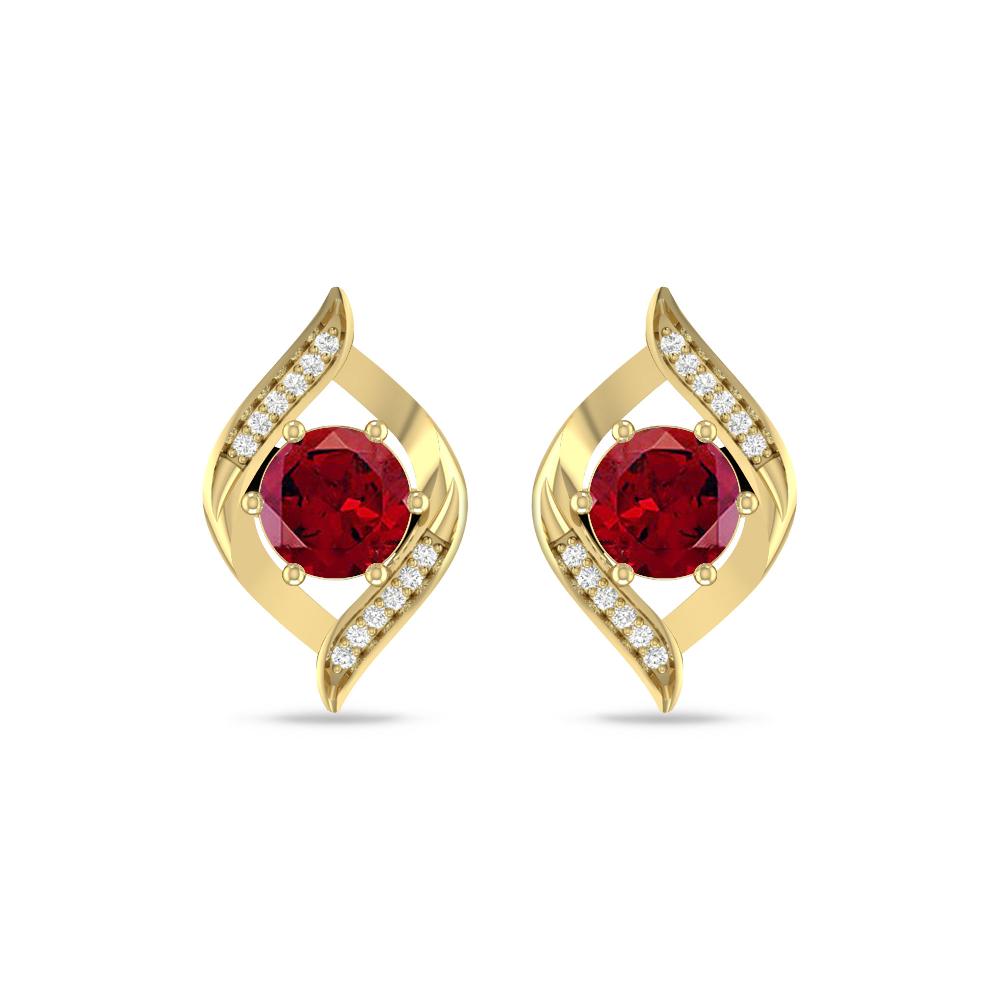 Yellow Gold - Garnet