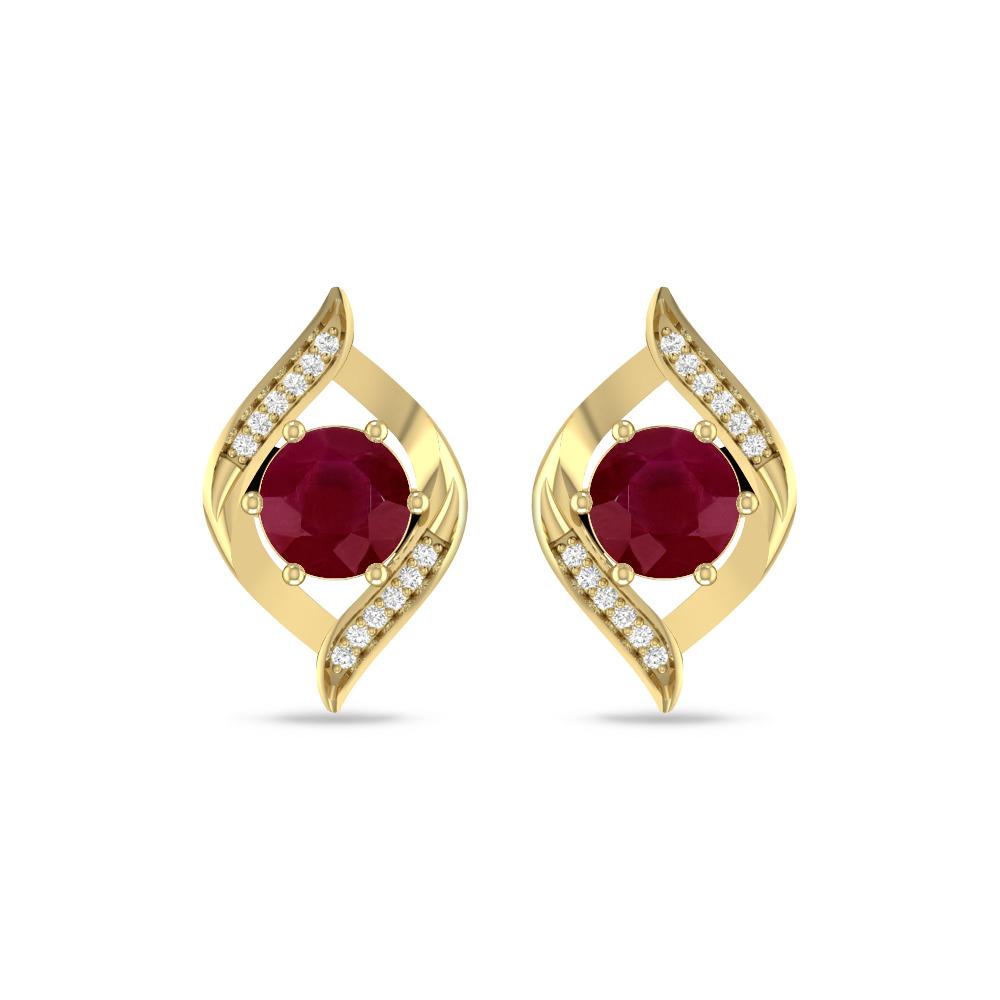Yellow Gold - Ruby