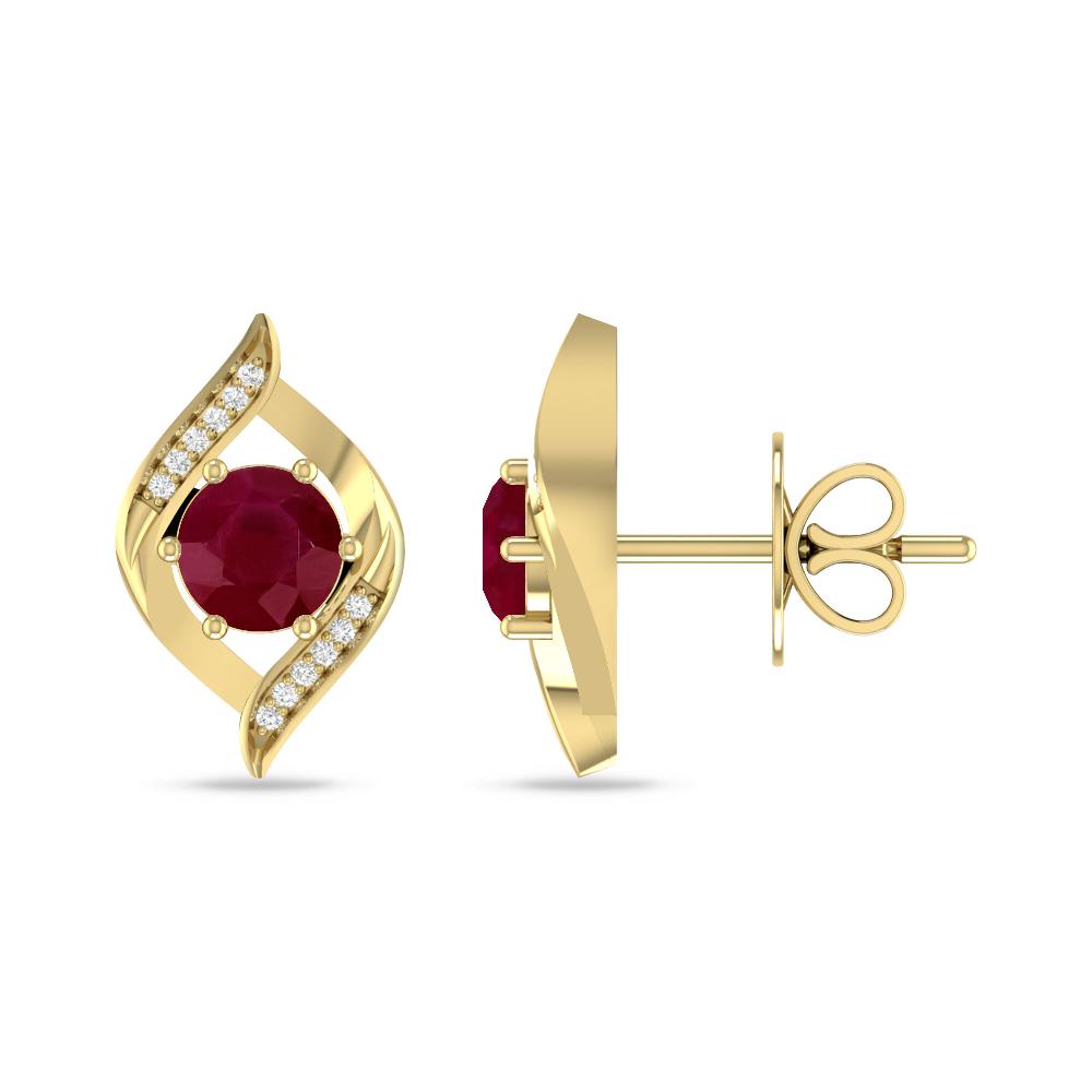 Yellow Gold - Ruby