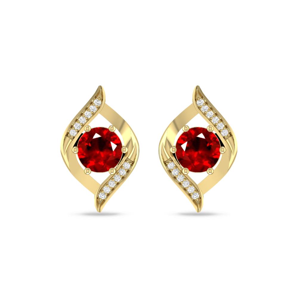 Yellow Gold - Ruby