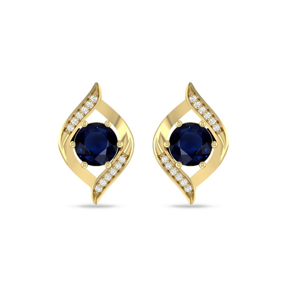 Yellow Gold - Sapphire