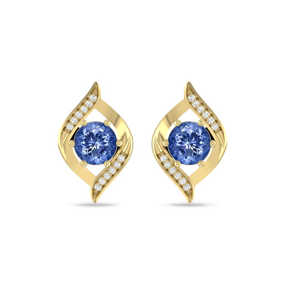 Yellow Gold - Tanzanite