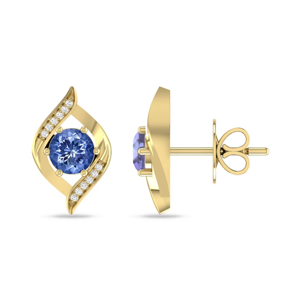 Yellow Gold - Tanzanite