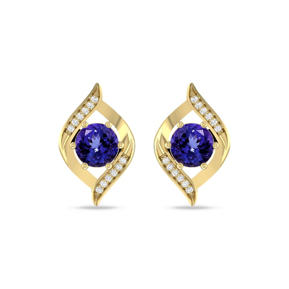 Yellow Gold - Tanzanite