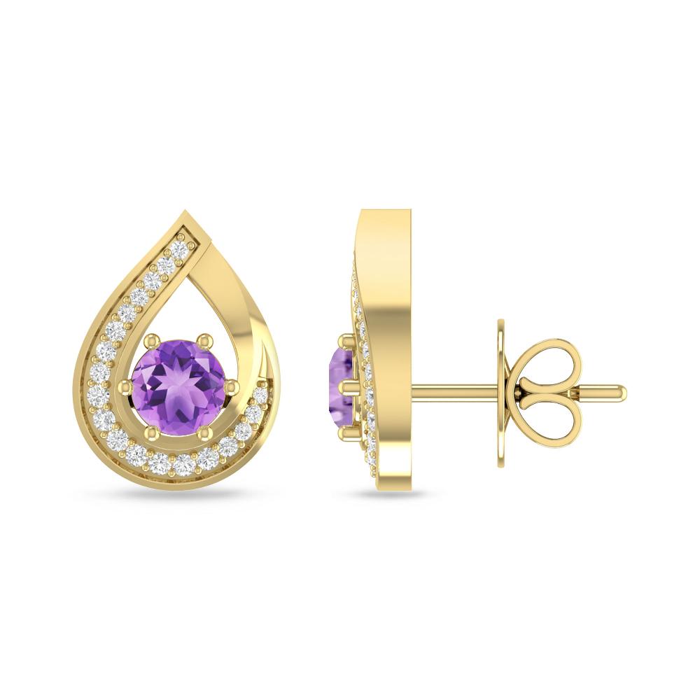 Yellow Gold - Amethyst
