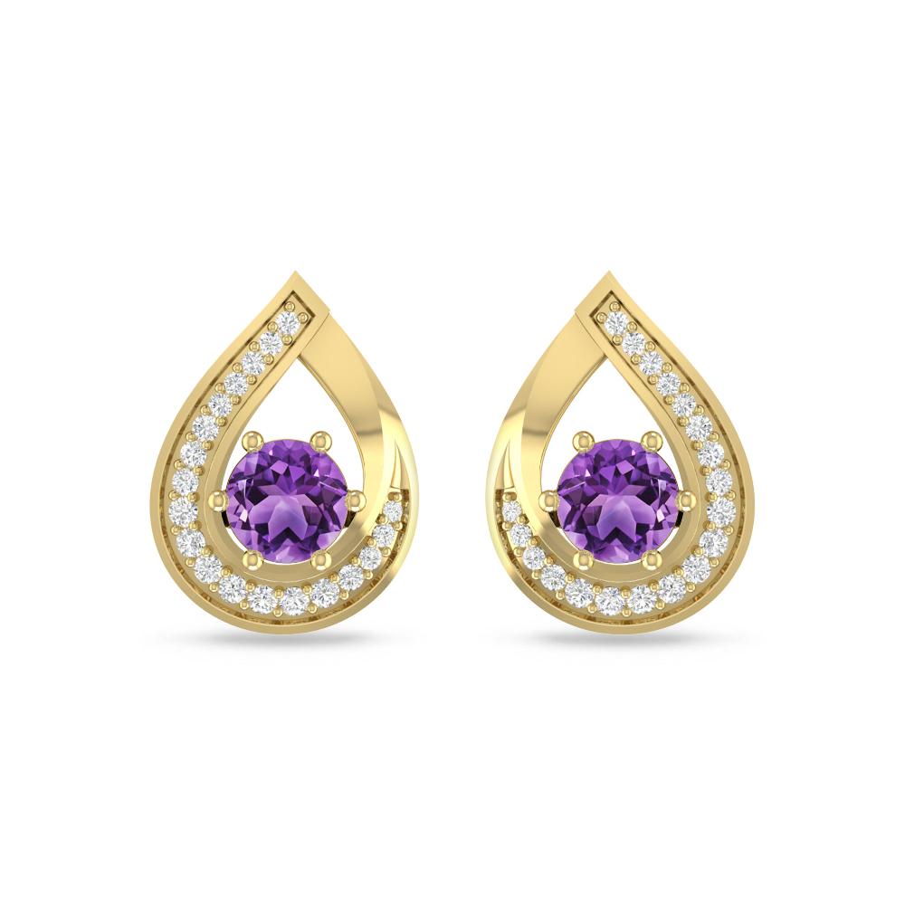 Yellow Gold - Amethyst