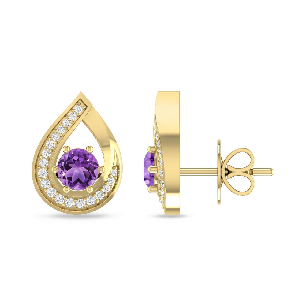 Yellow Gold - Amethyst