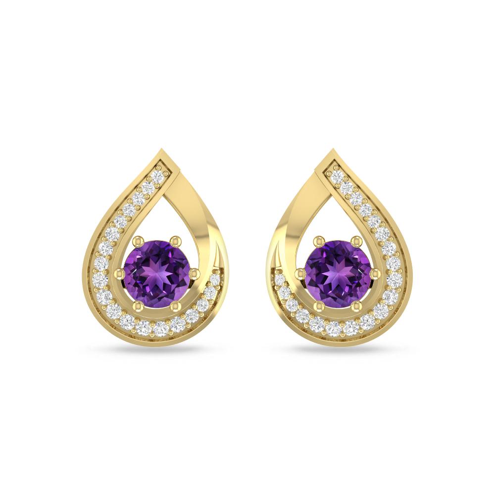 Yellow Gold - Amethyst