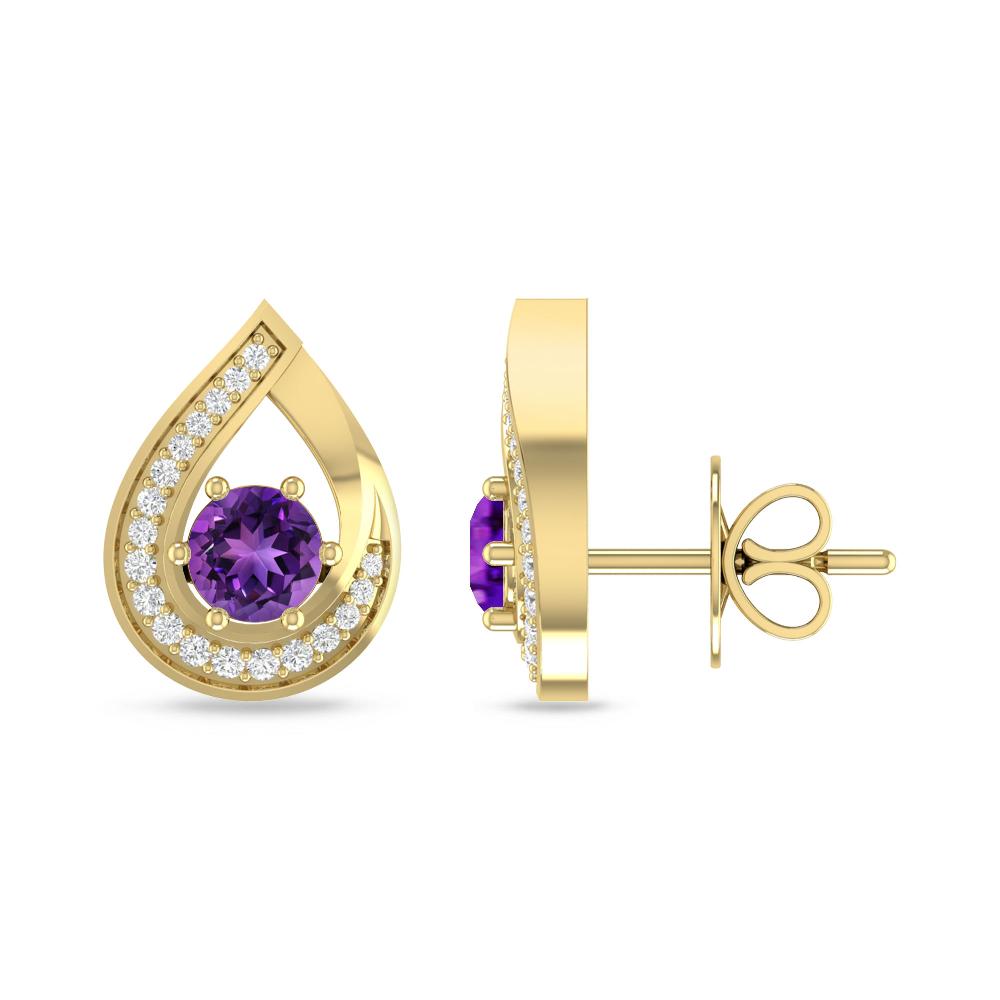 Yellow Gold - Amethyst