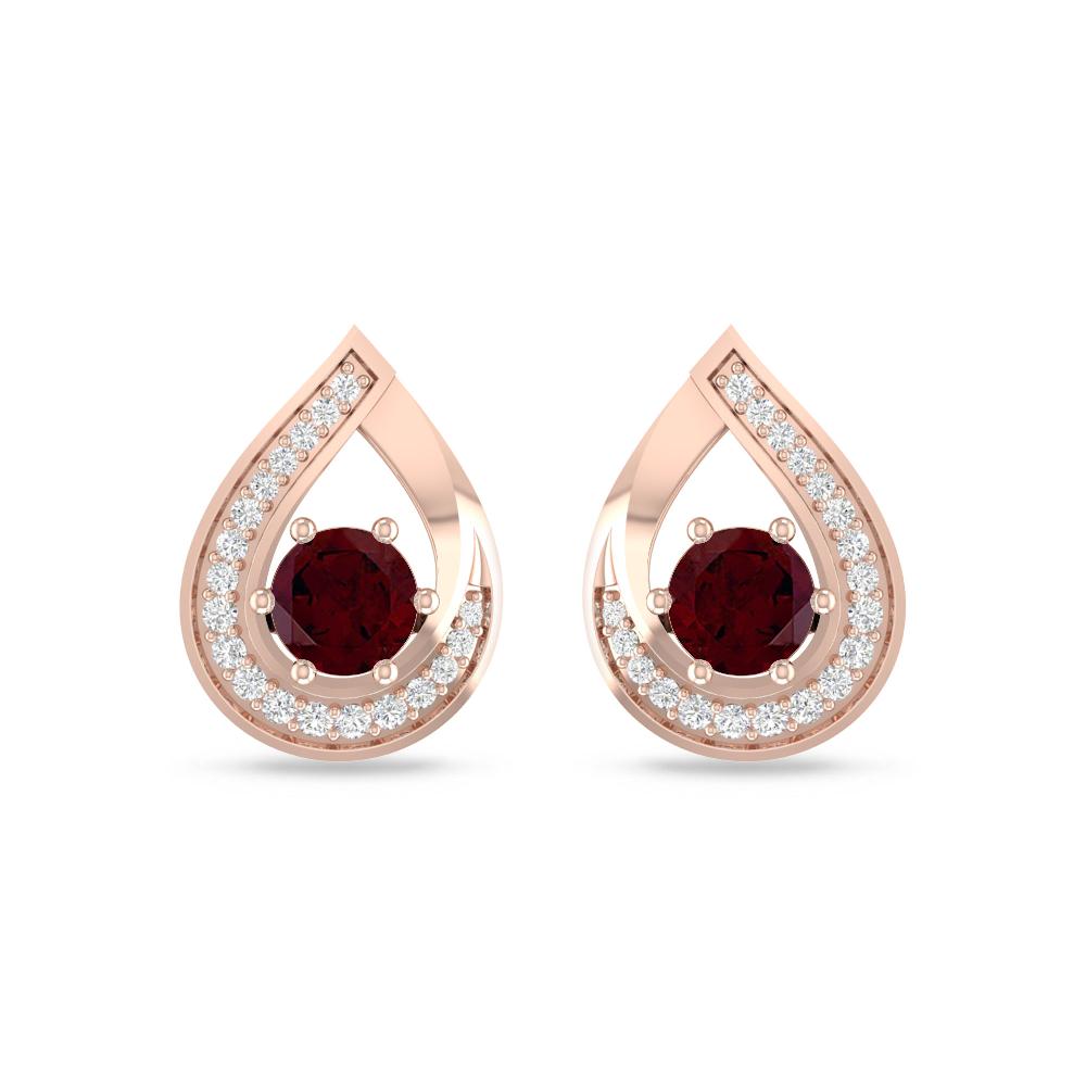 Rose Gold - Garnet