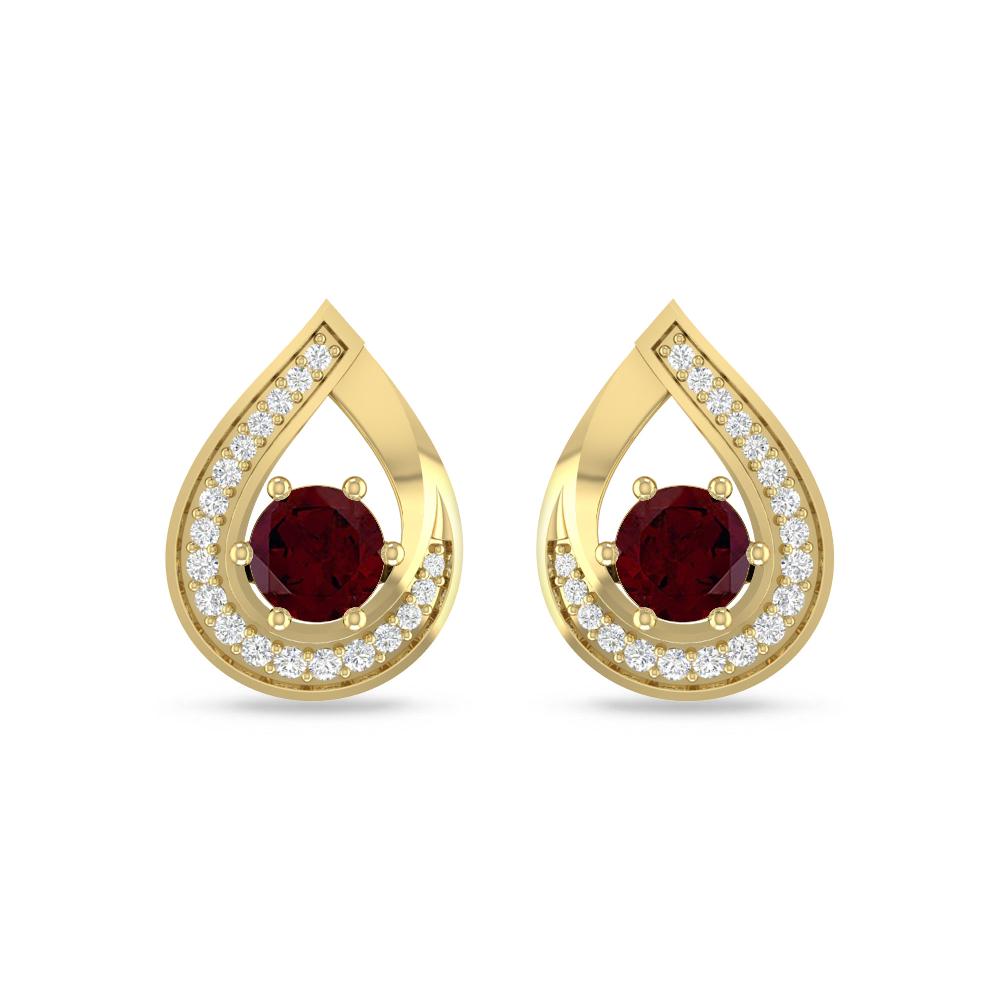 Yellow Gold - Garnet