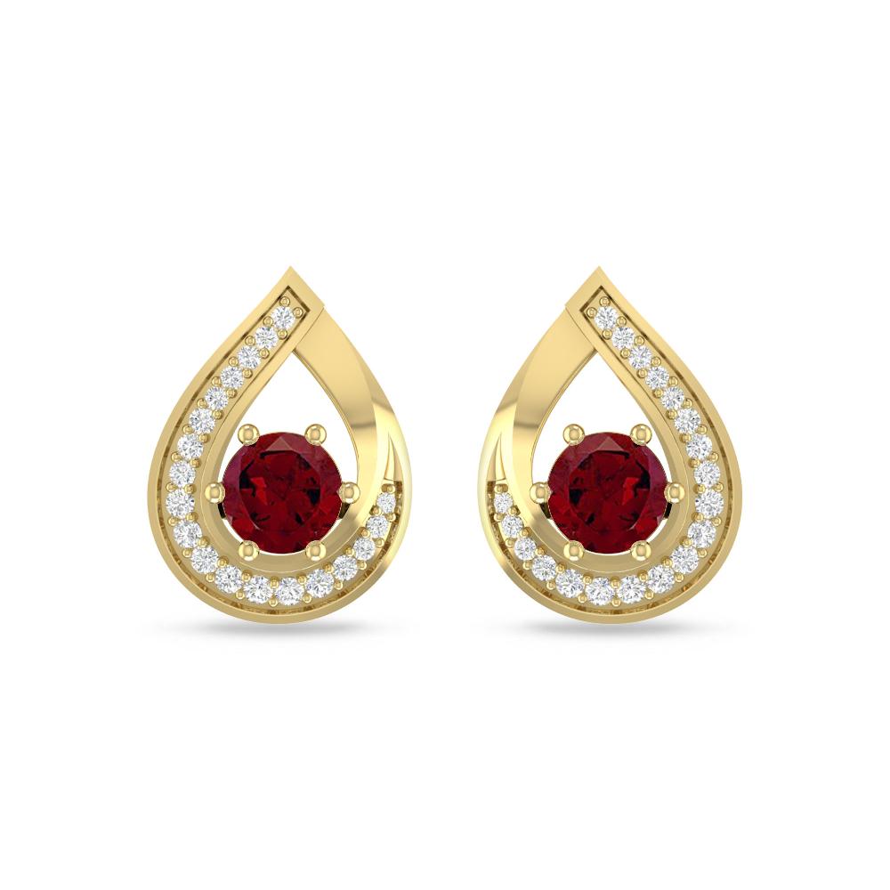 Yellow Gold - Garnet
