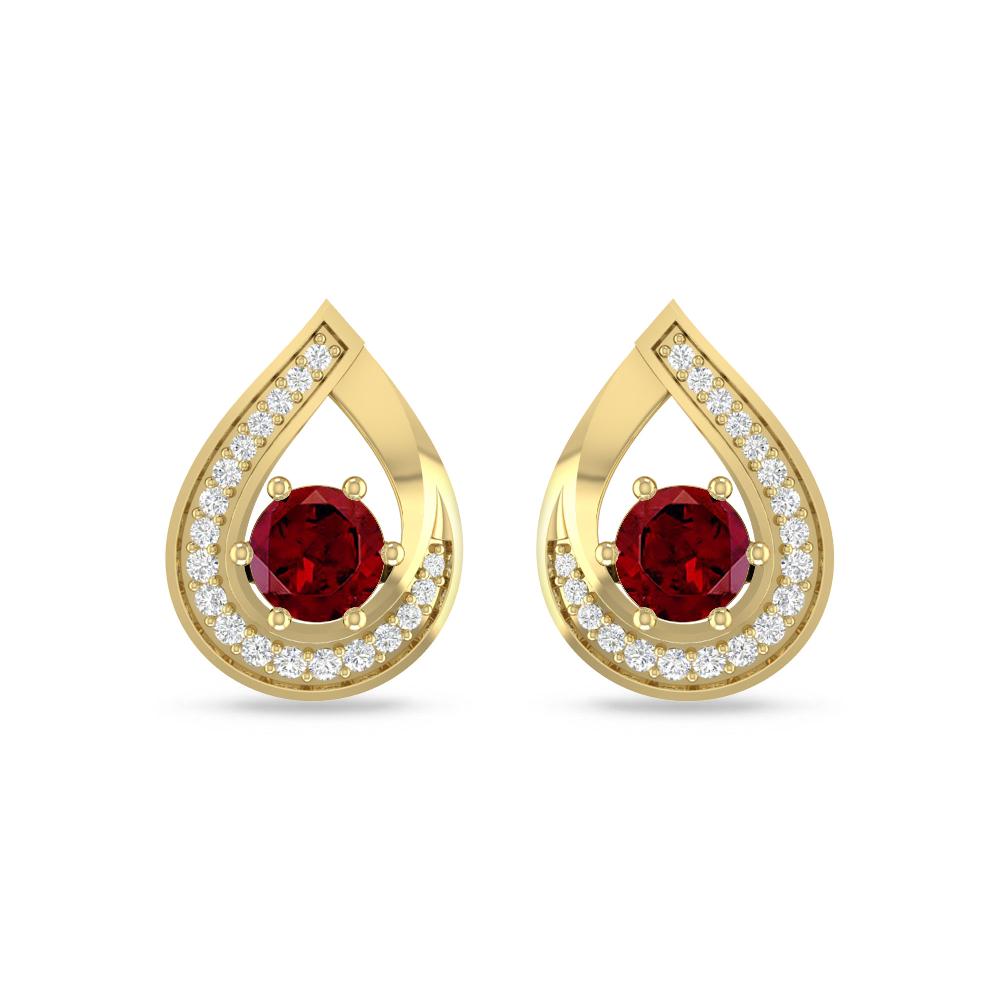 Yellow Gold - Garnet