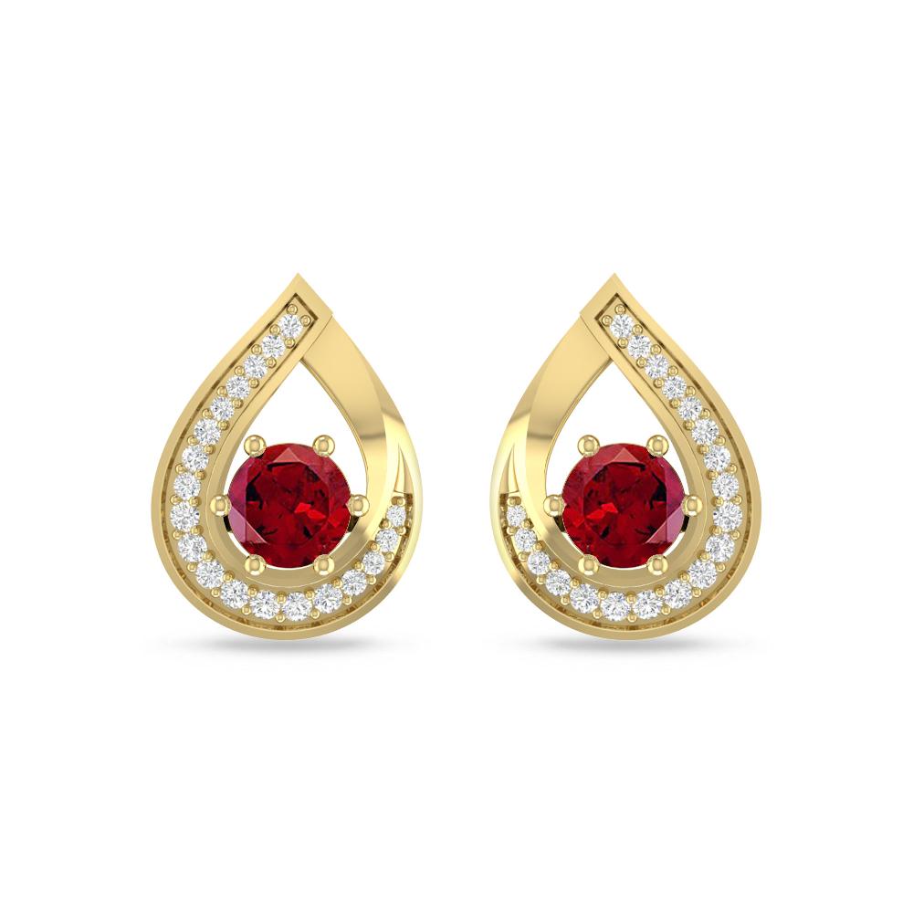 Yellow Gold - Garnet