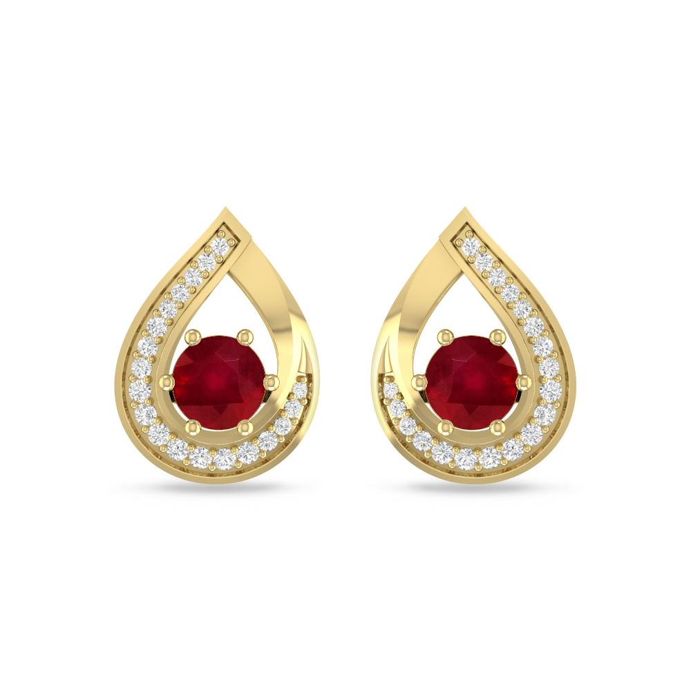 Yellow Gold - Ruby