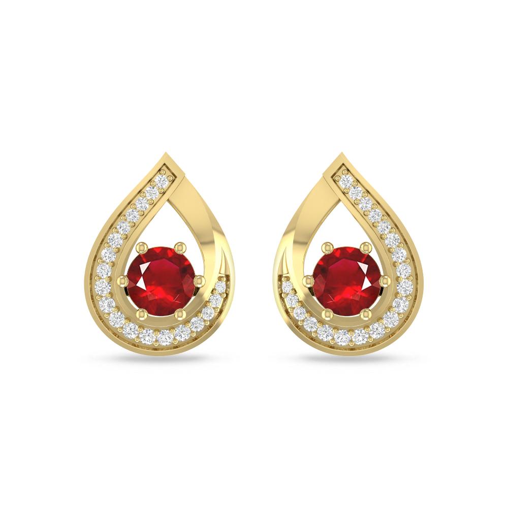 Yellow Gold - Ruby