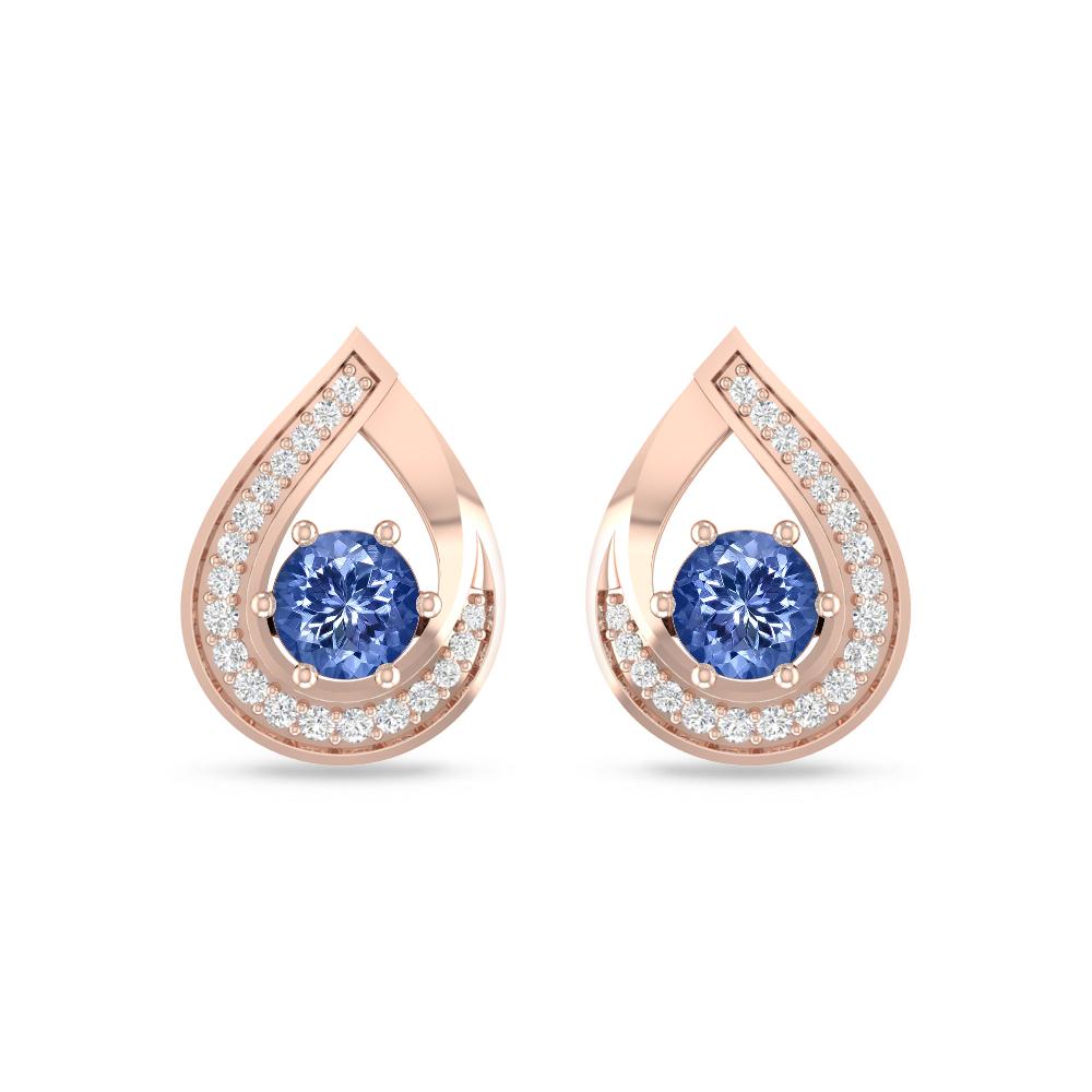 Rose Gold - Tanzanite