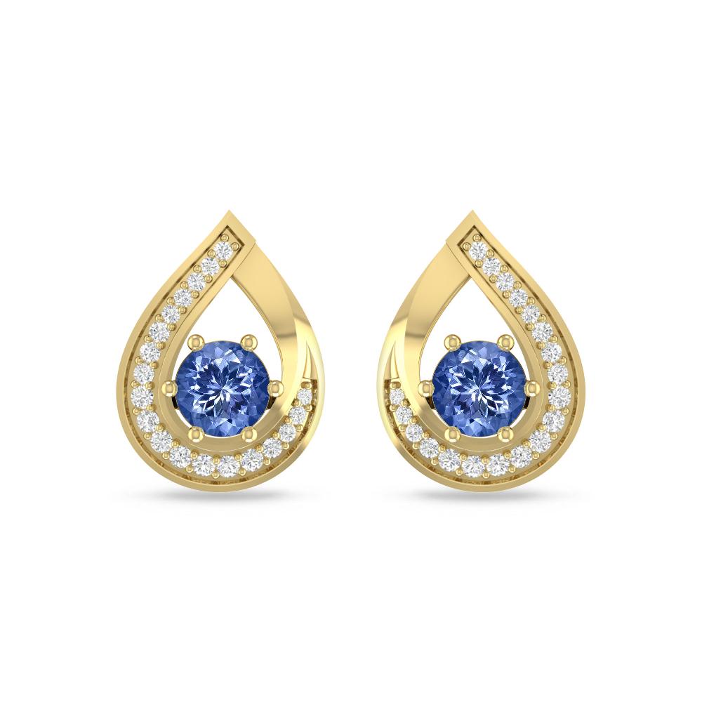 Yellow Gold - Tanzanite