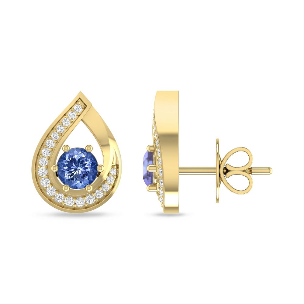Yellow Gold - Tanzanite
