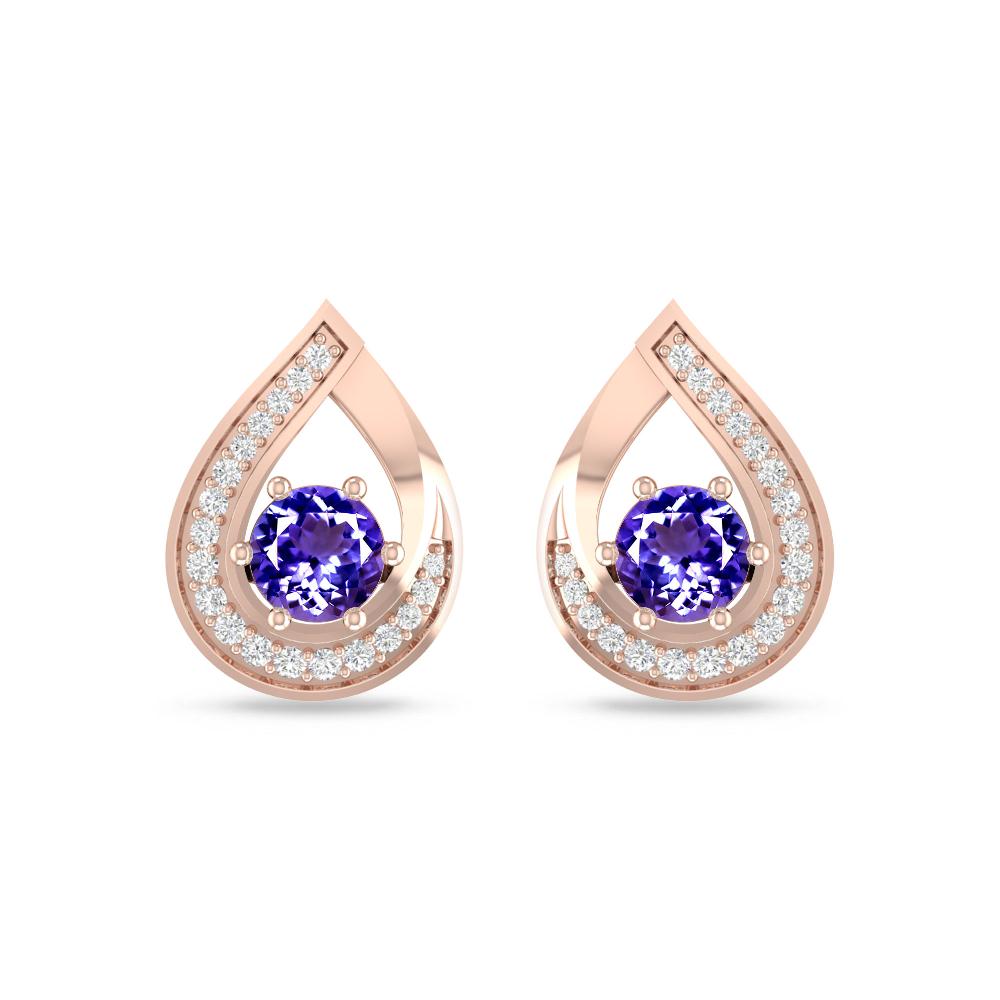 Rose Gold - Tanzanite