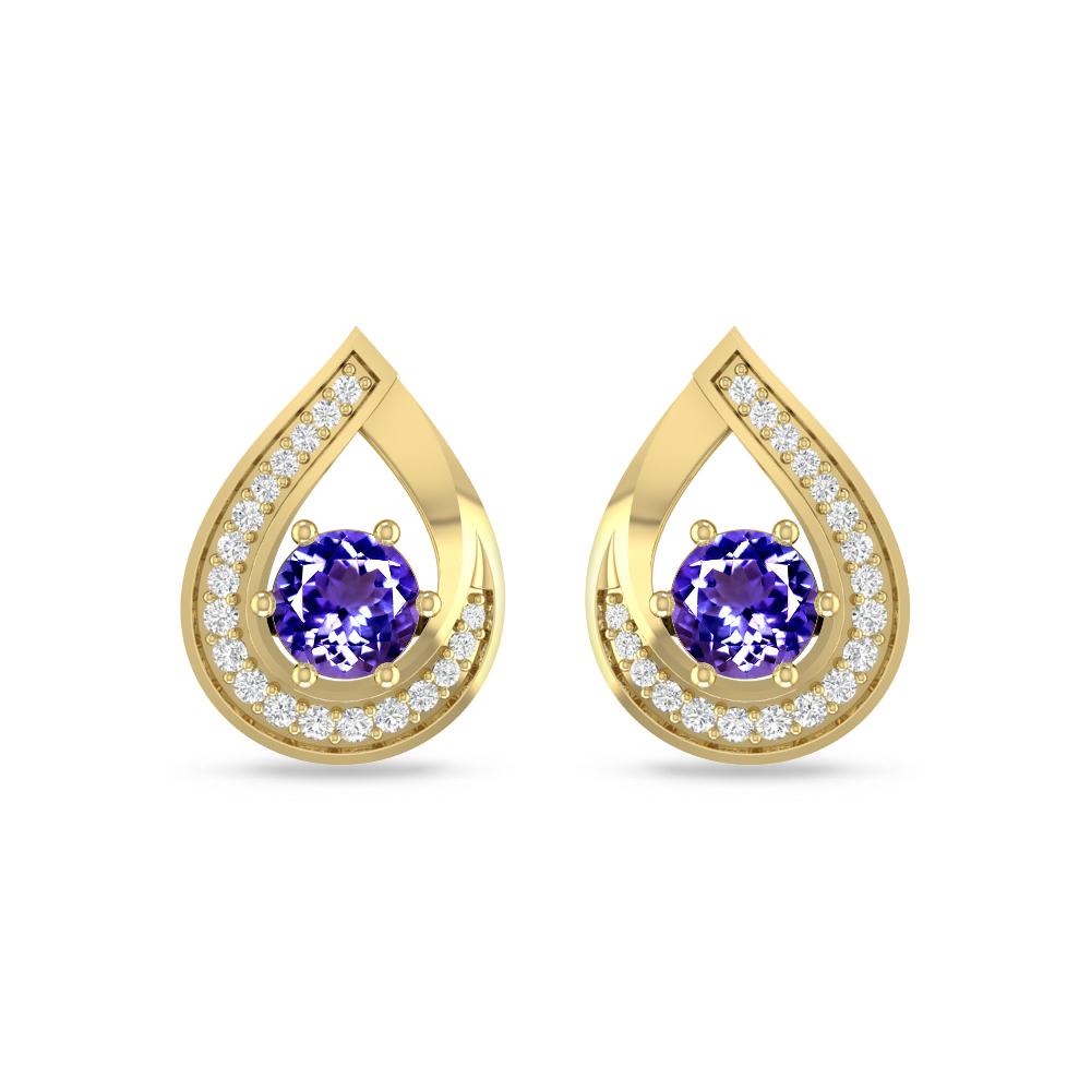 Yellow Gold - Tanzanite