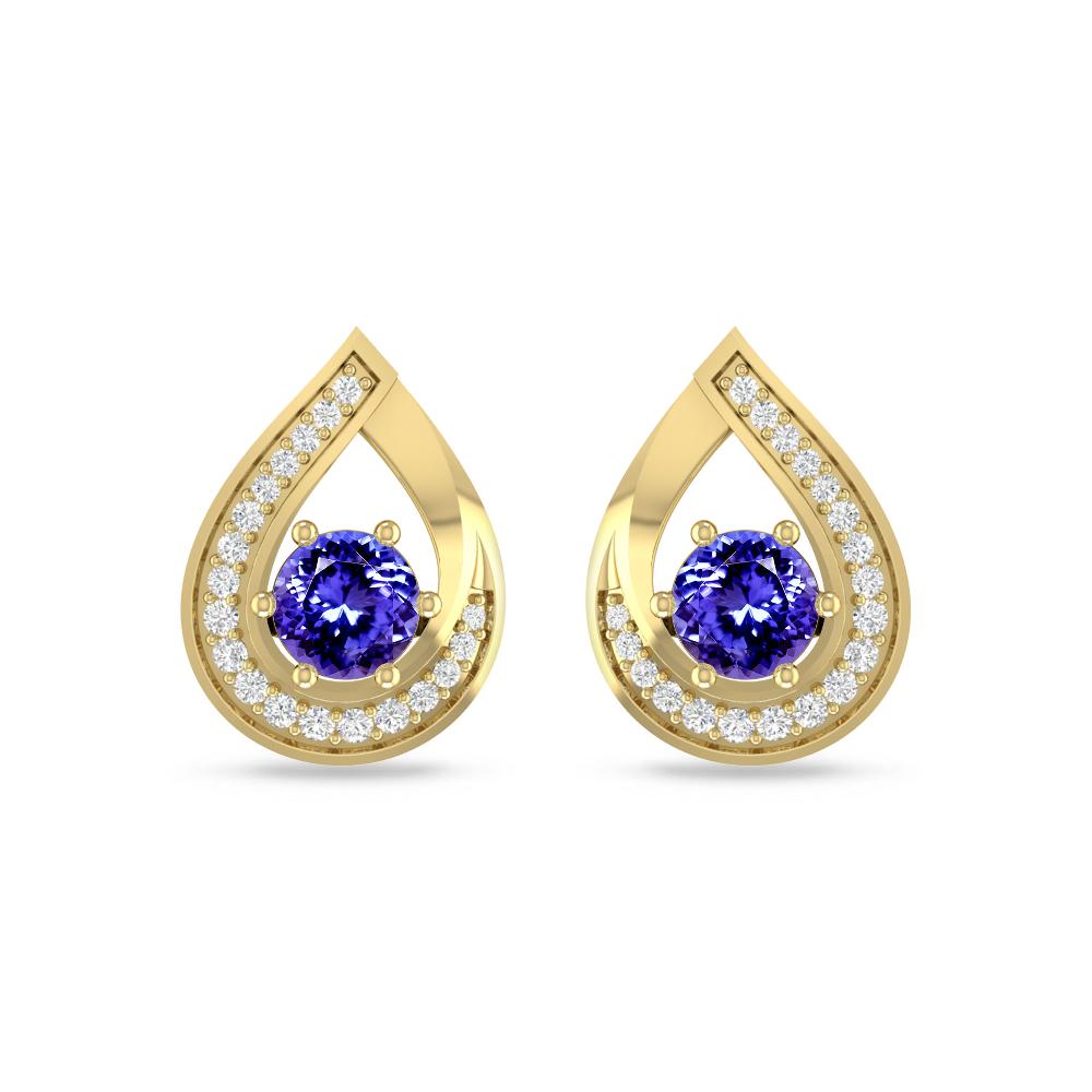 Yellow Gold - Tanzanite