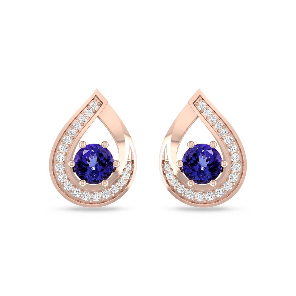 Rose Gold - Tanzanite