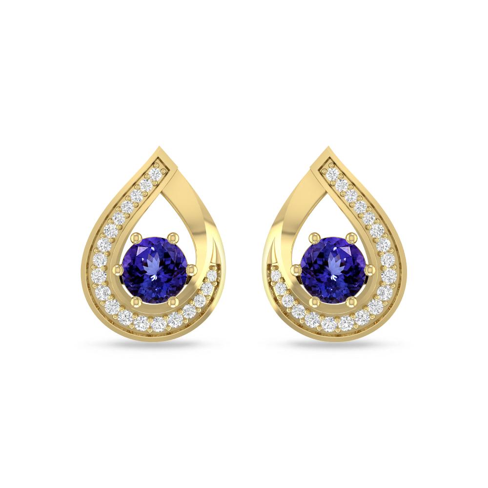 Yellow Gold - Tanzanite
