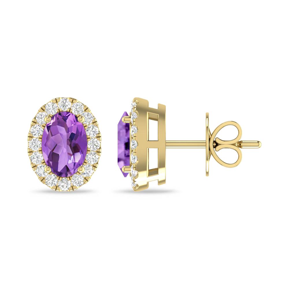 Yellow Gold - Amethyst