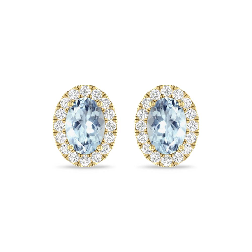 Yellow Gold - Aquamarine