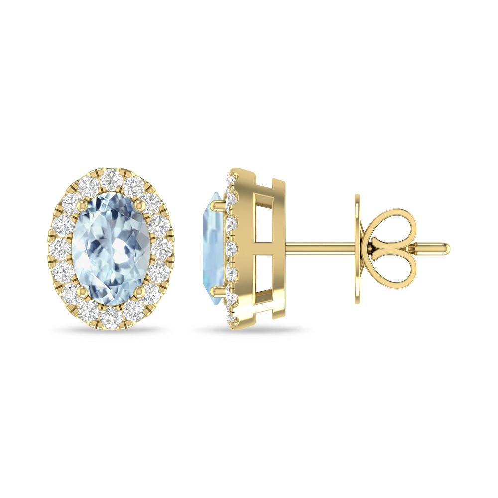 Yellow Gold - Aquamarine