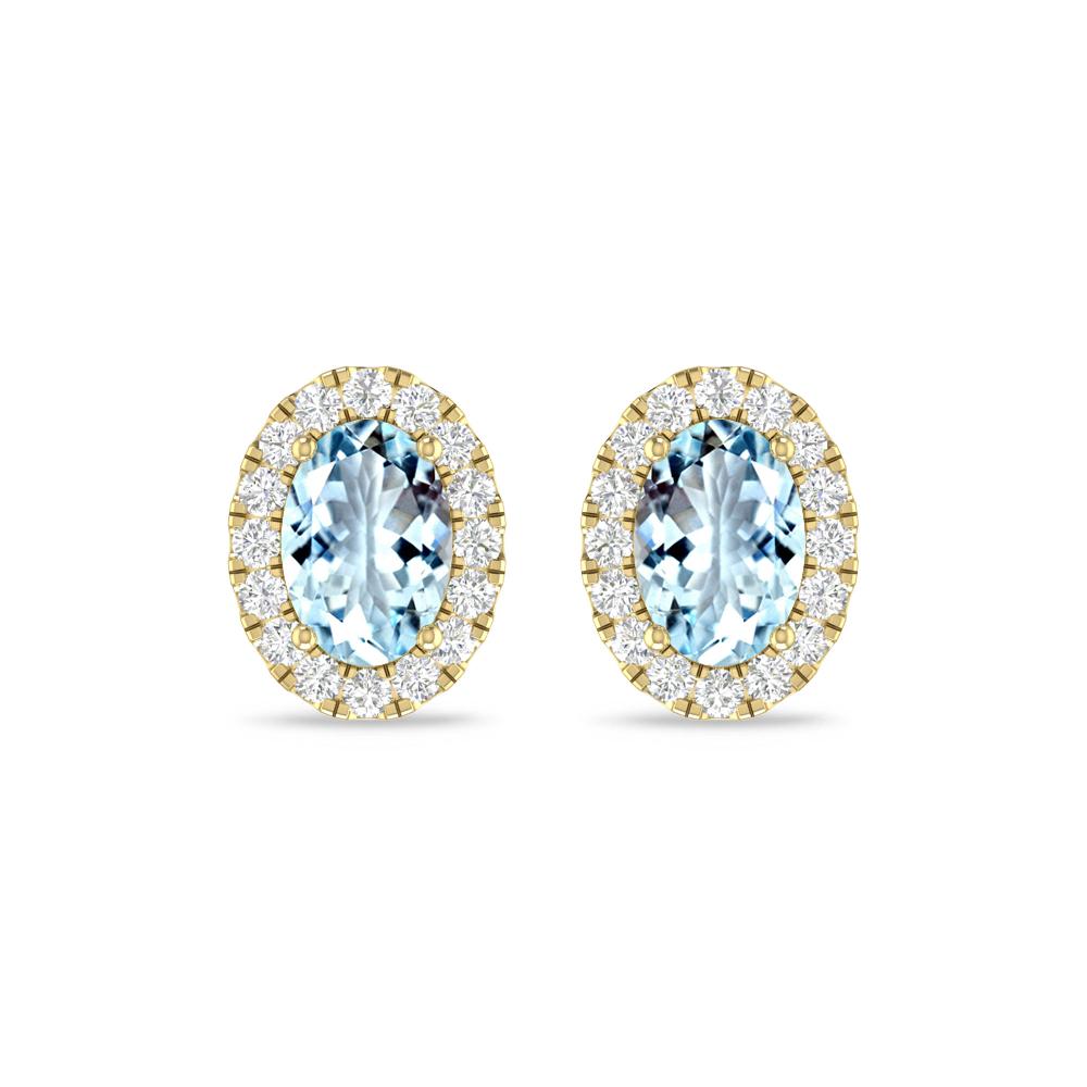 Yellow Gold - Aquamarine