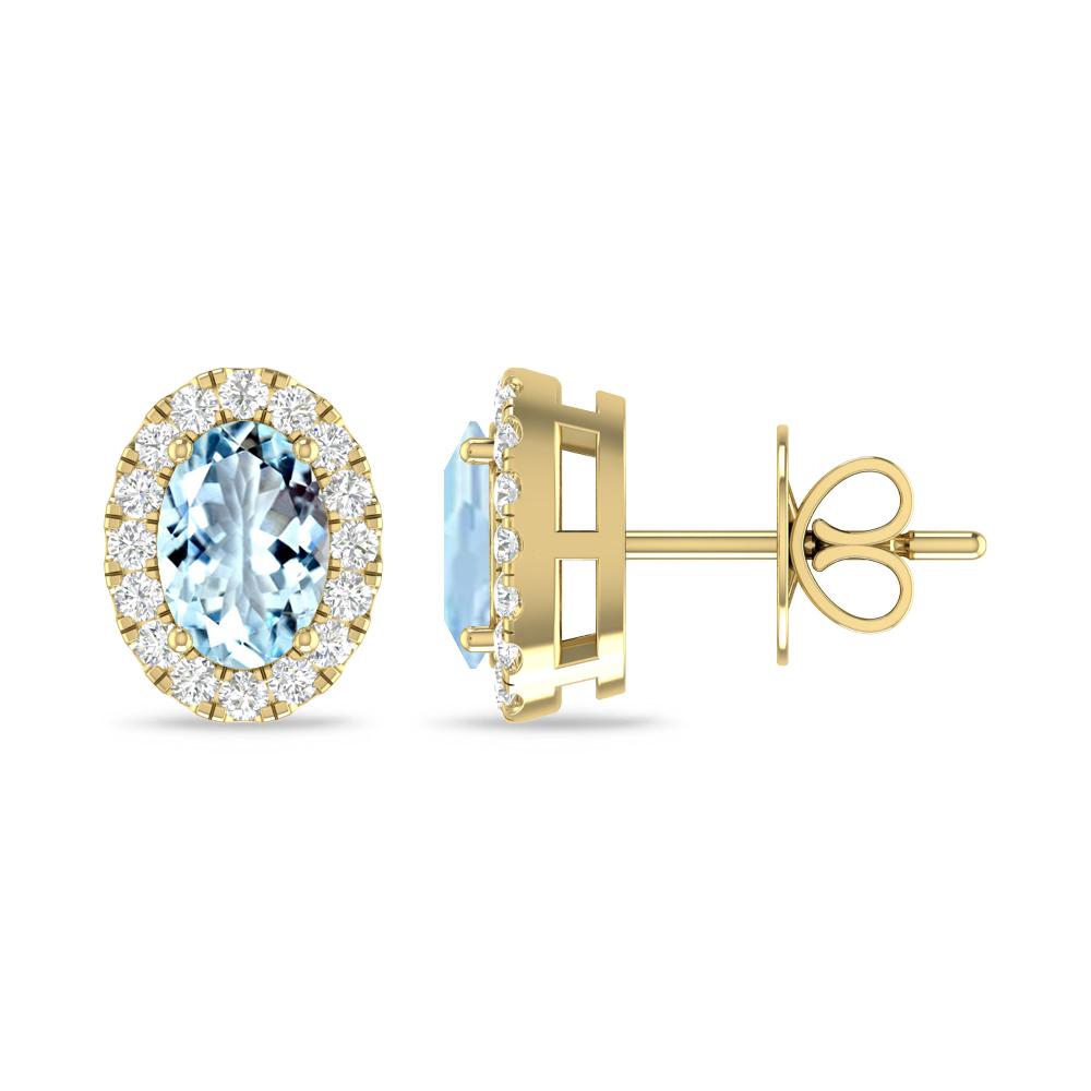 Yellow Gold - Aquamarine