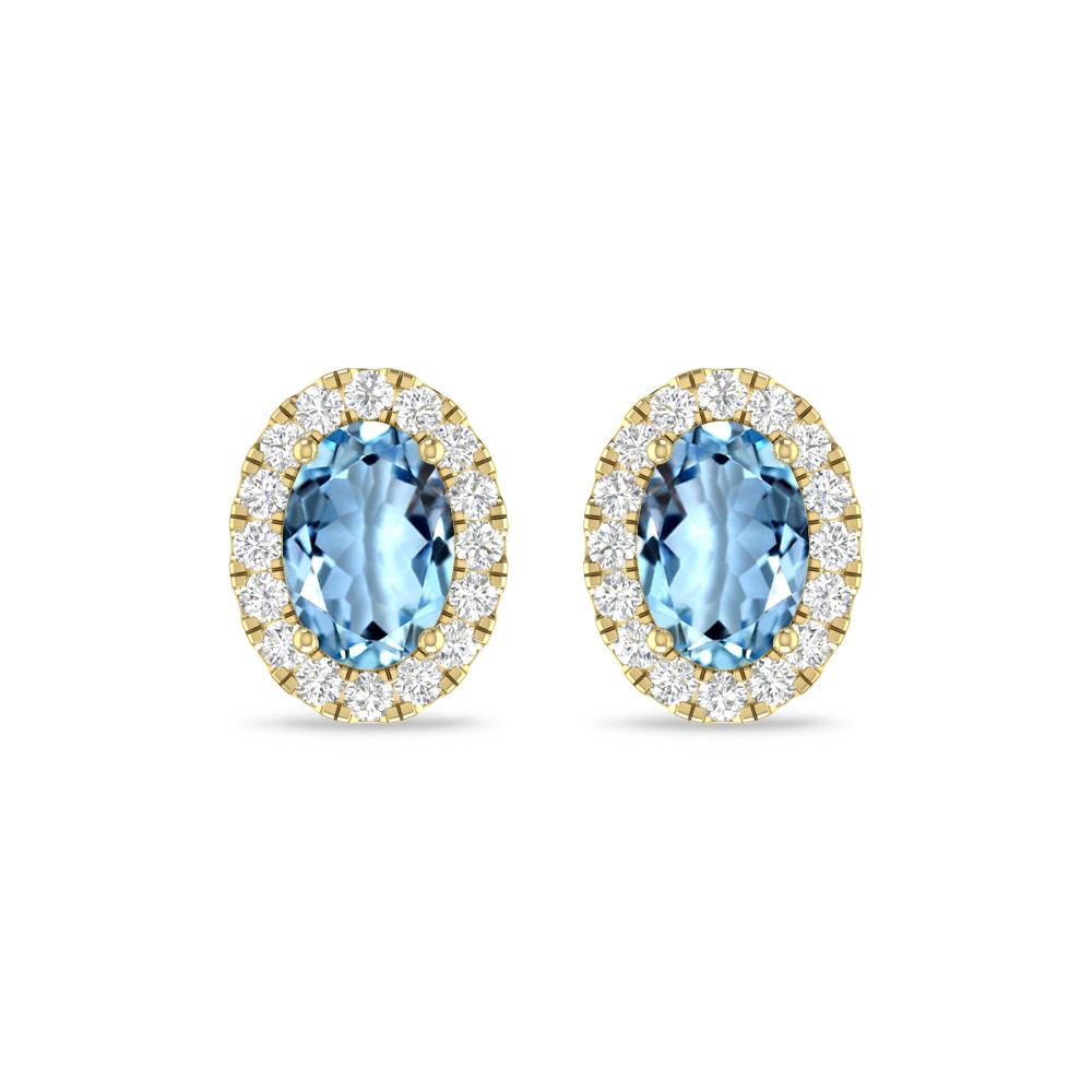 Yellow Gold - Aquamarine