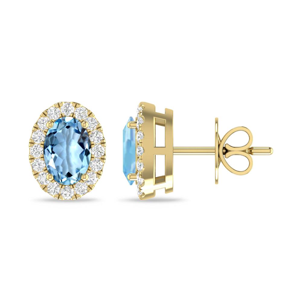 Yellow Gold - Aquamarine