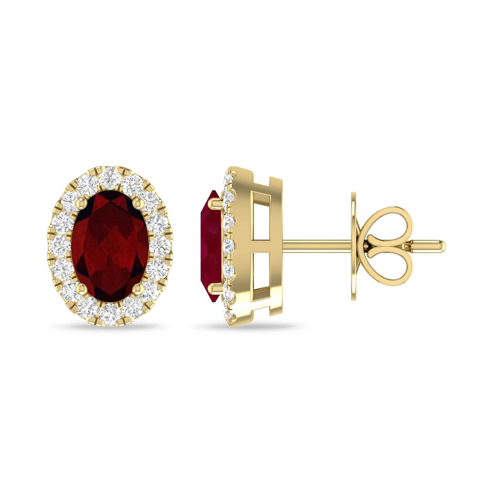 Yellow Gold - Garnet