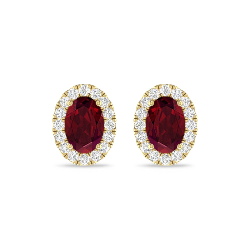 Yellow Gold - Garnet