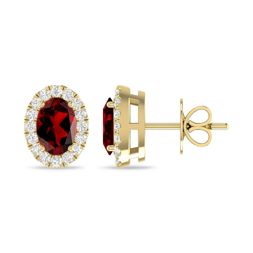 Yellow Gold - Garnet