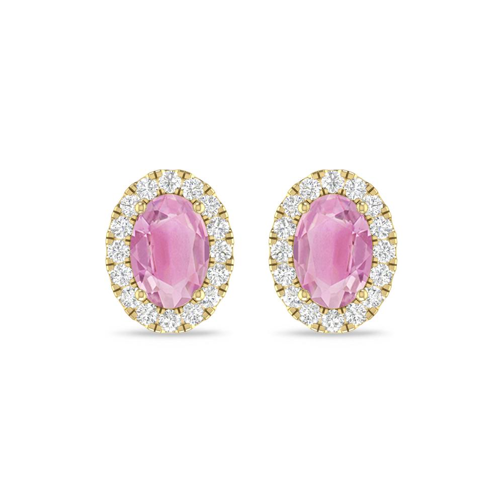 Yellow Gold - Pink Tourmaline