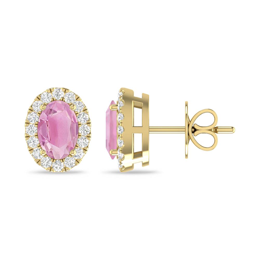 Yellow Gold - Pink Tourmaline