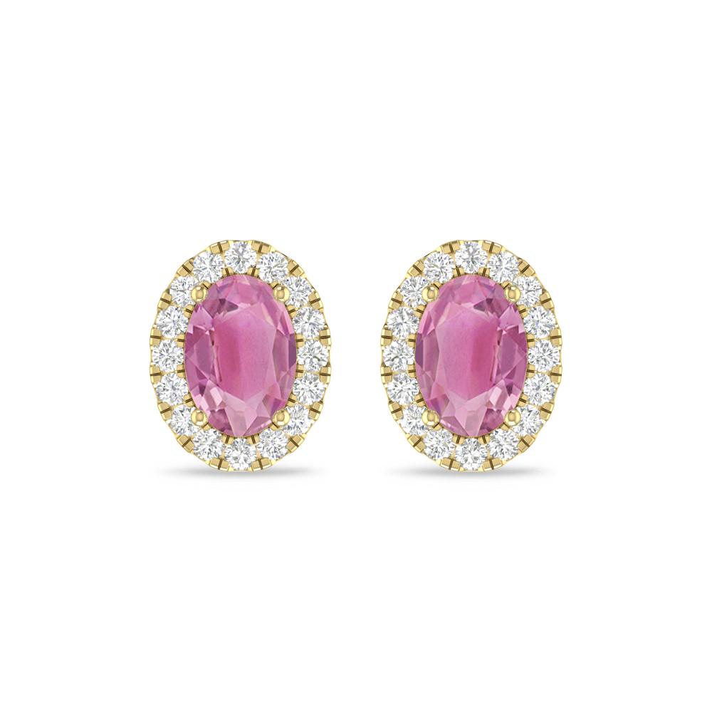 Yellow Gold - Pink Tourmaline