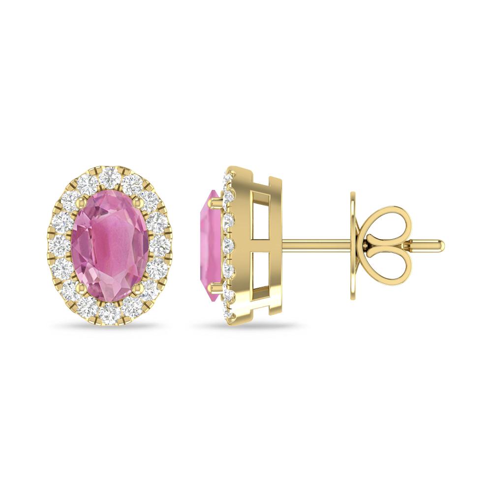 Yellow Gold - Pink Tourmaline