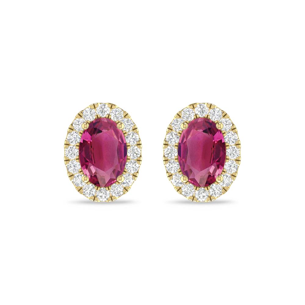 Yellow Gold - Pink Tourmaline