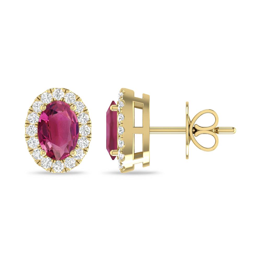 Yellow Gold - Pink Tourmaline